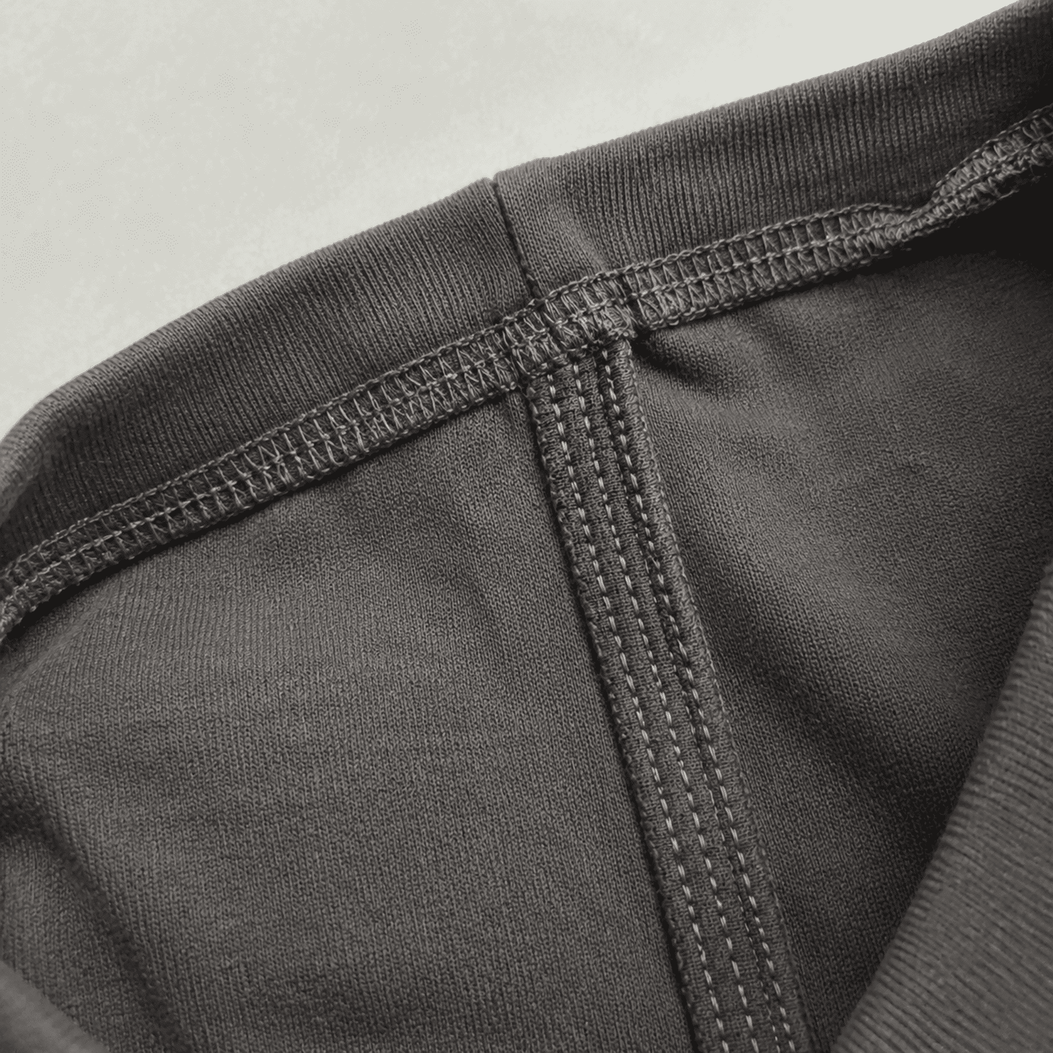 Reinforced seams on heavyweight cotton T-shirt